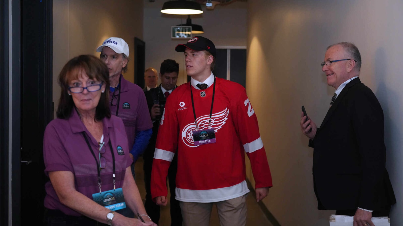 Brandsegg-Nygard Plays First Red Wings Preseason Tilt Tonight