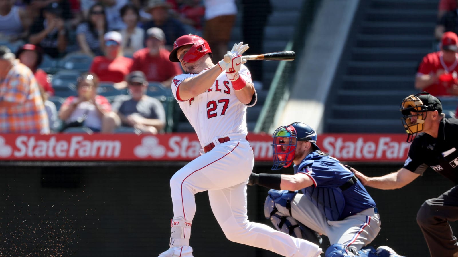  Mike Trout Becomes All-Time Home Run Leader Vs. Rangers In 8-3 Victory