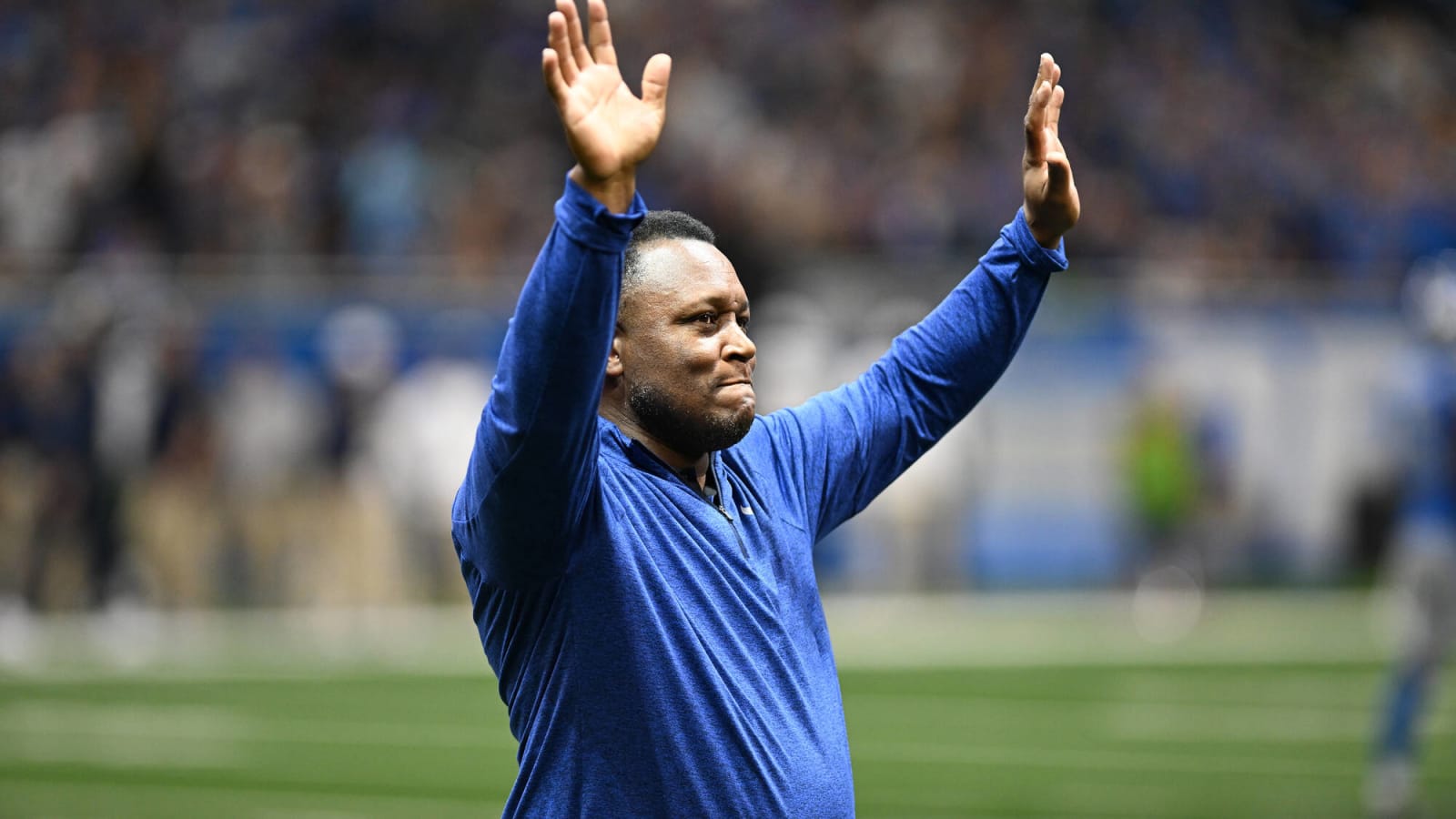 Lions’ Barry Sanders reacts to Detroit’s historic NFC North title
