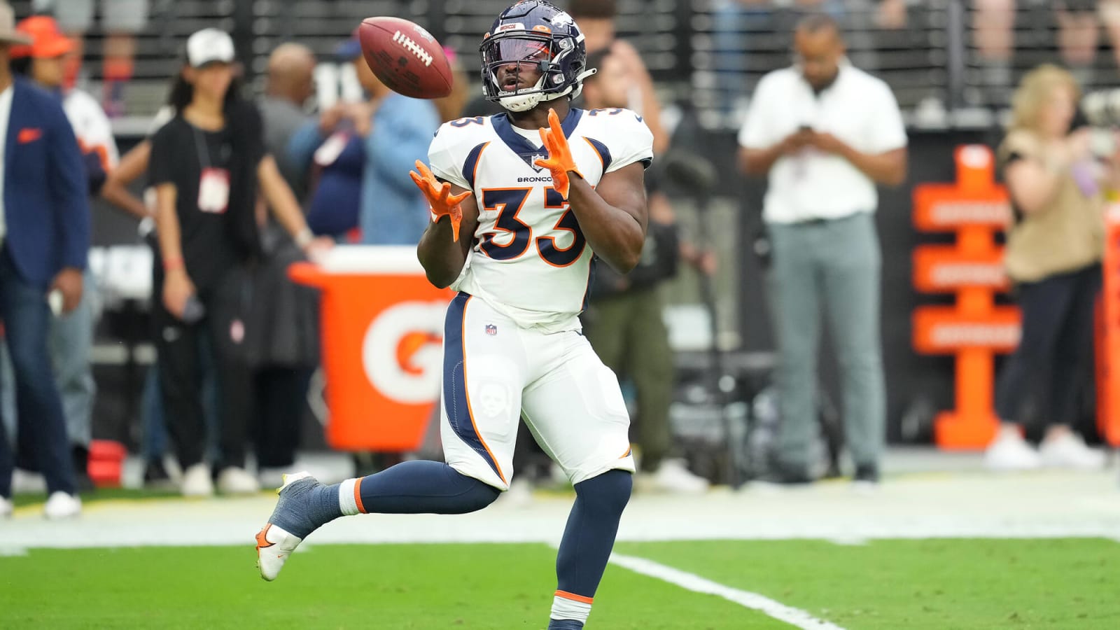 Broncos running back Javonte Williams will not start training camp on PUP list