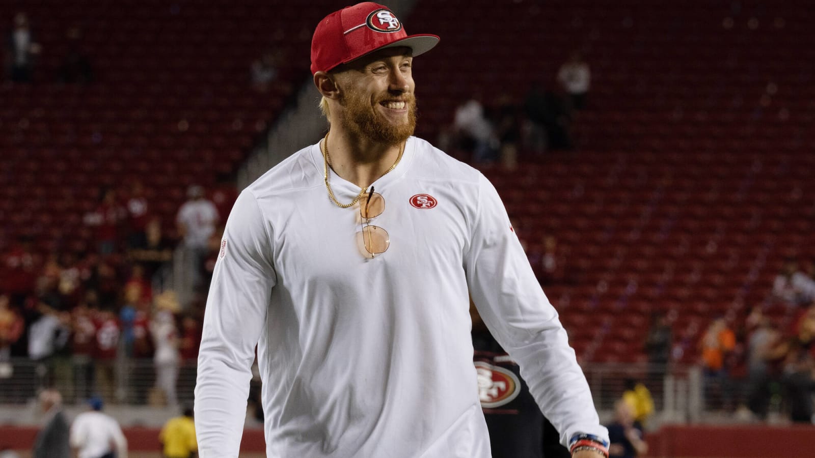 New yearly cap hits revealed in restructured contracts for 49ers' George  Kittle, Trent Williams