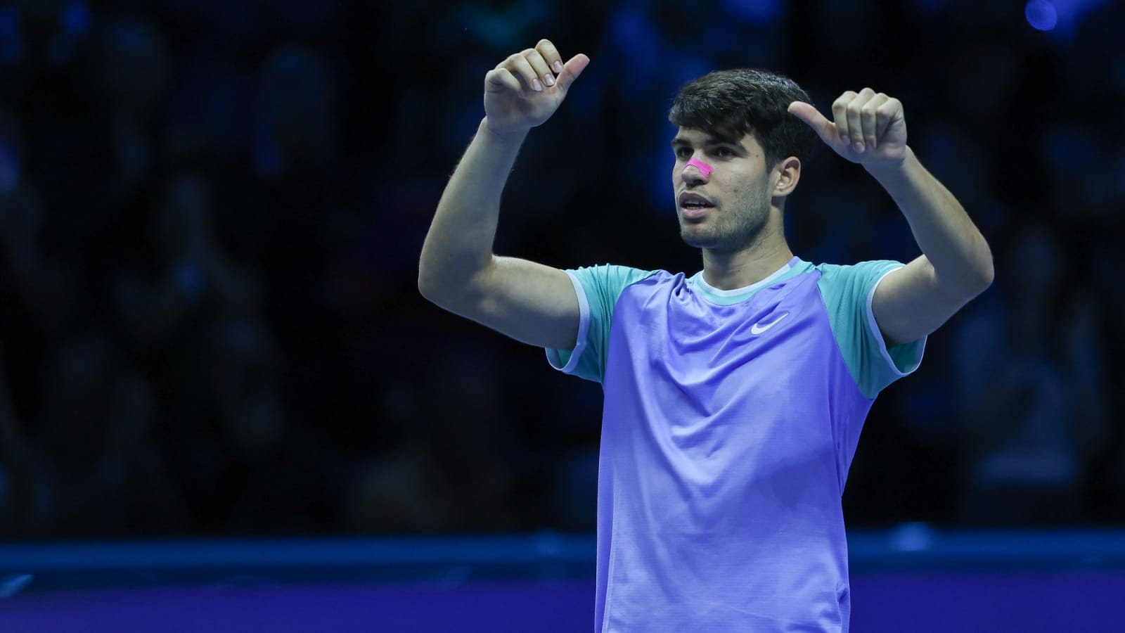 Carlos Alcaraz fends off Andrey Rublev challenge while recovering from ‘cold’ to stay alive in ATP finals