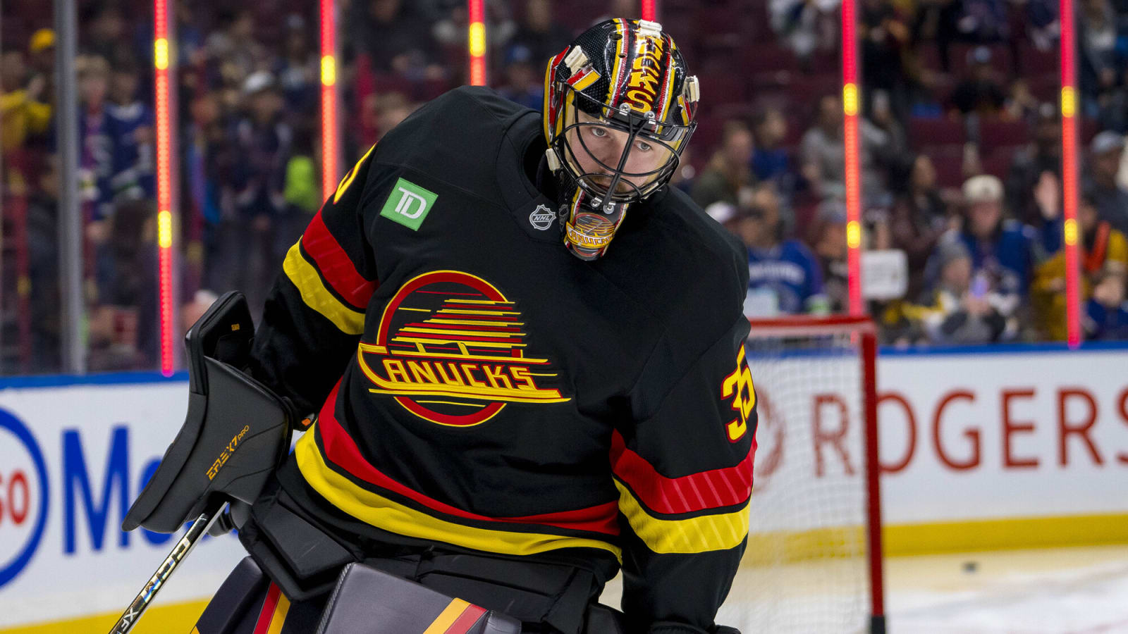 Thatcher Demko takes subtle shot at former coach in first game back from injury