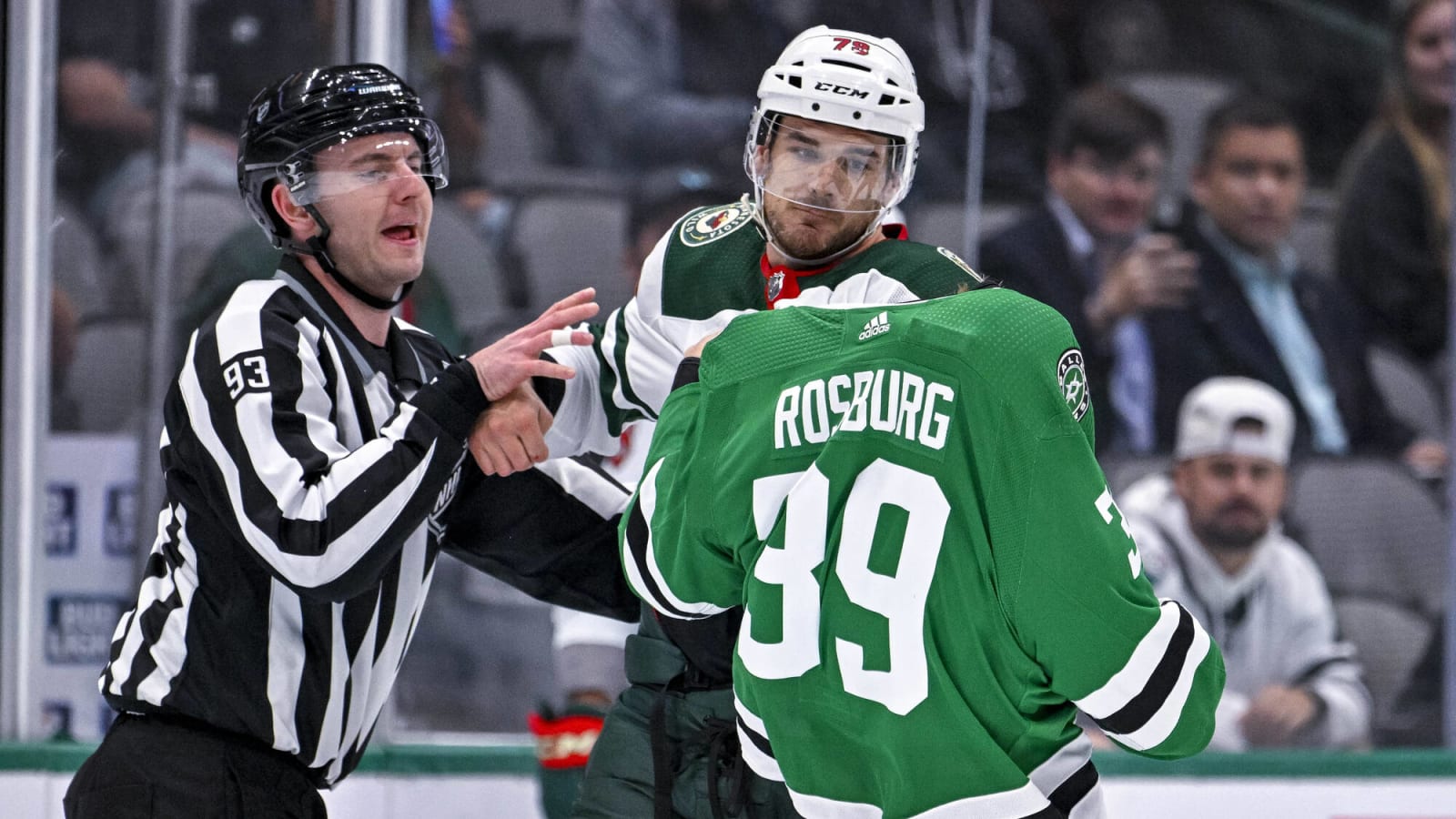 Watch: NHL ref accidentally gets punched during fight