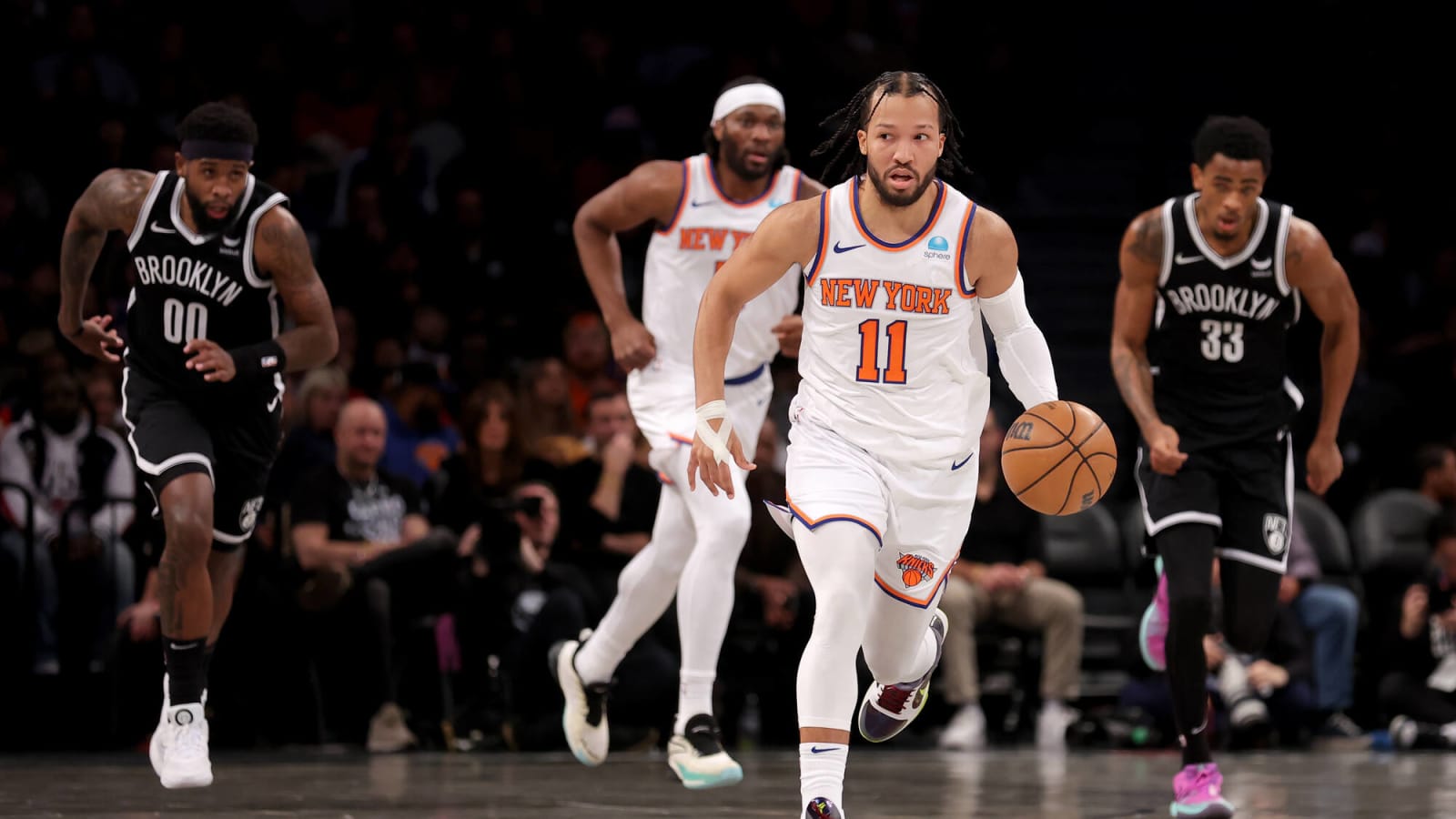 New York Knicks guard Jalen Brunson breaks records with three