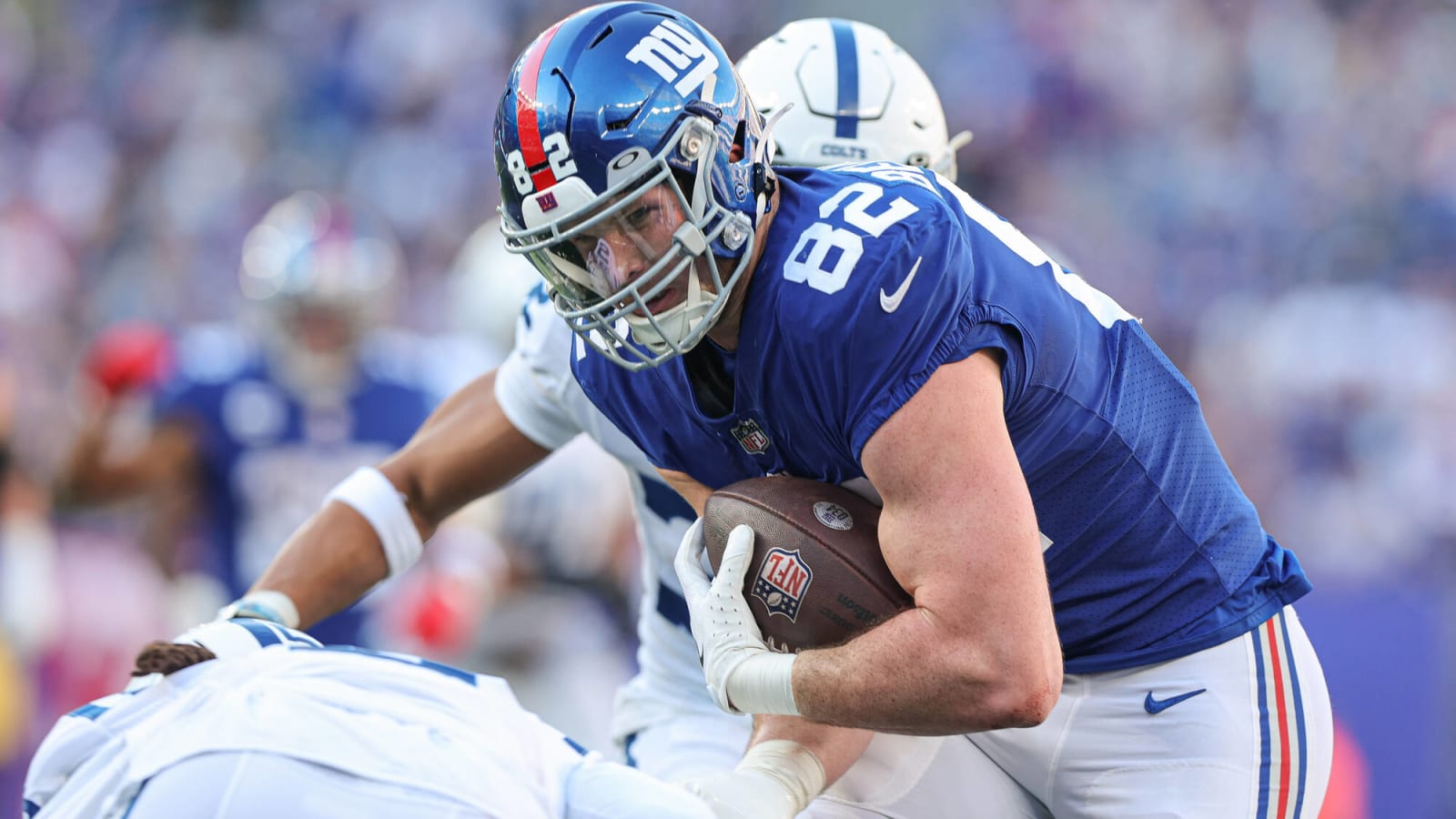 Giants’ second-year tight end looks transformed at OTAs