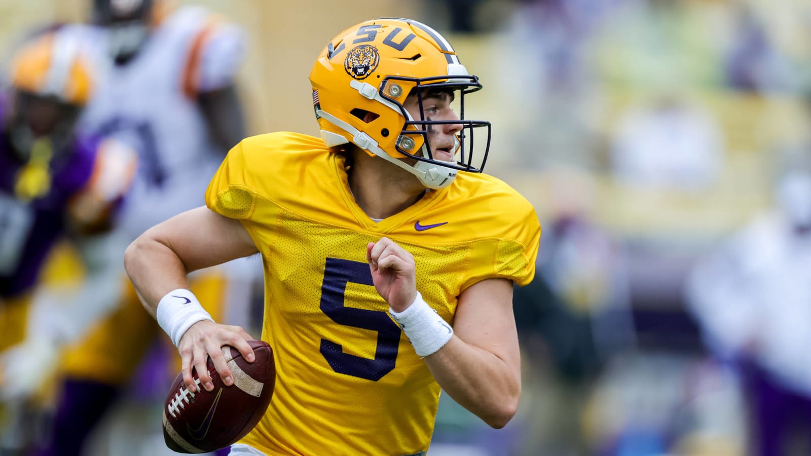 Freshman Garrett Nussmeier needs to take substantial jump for LSU in fall