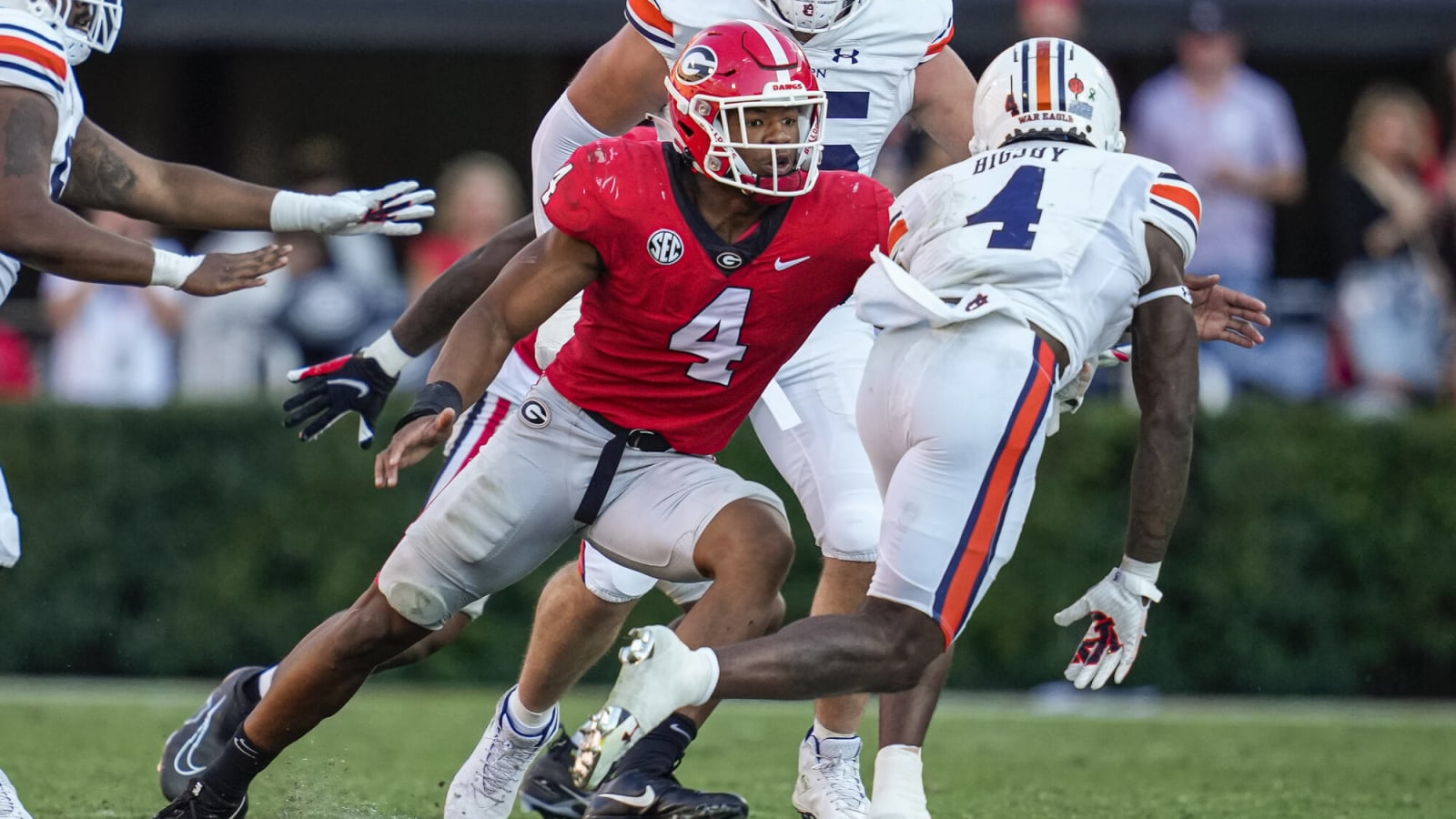 Nolan Smith hints that the Falcons may be targeting him in the draft