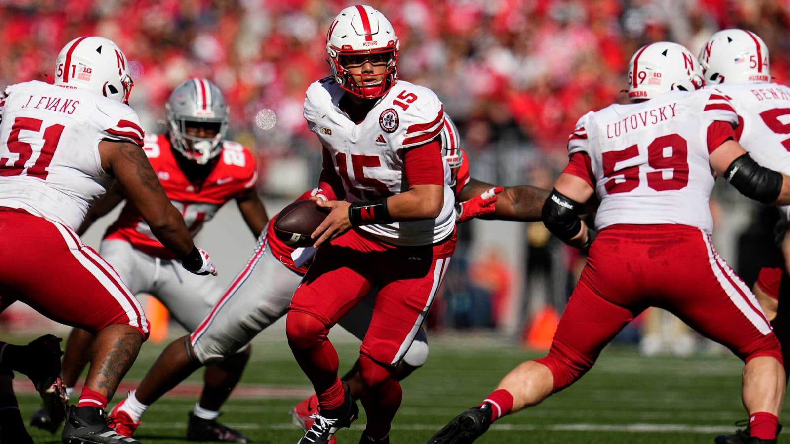 Nebraska, USC tied 14-14 after up-and-down first half