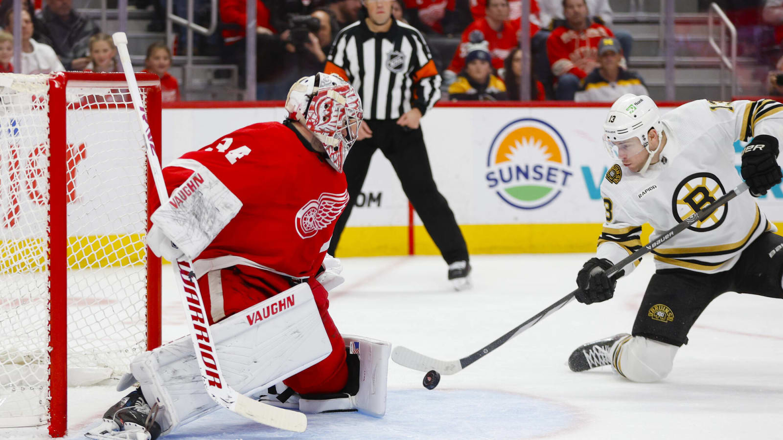 Alex Lyon Owns Red Wings Net For Now