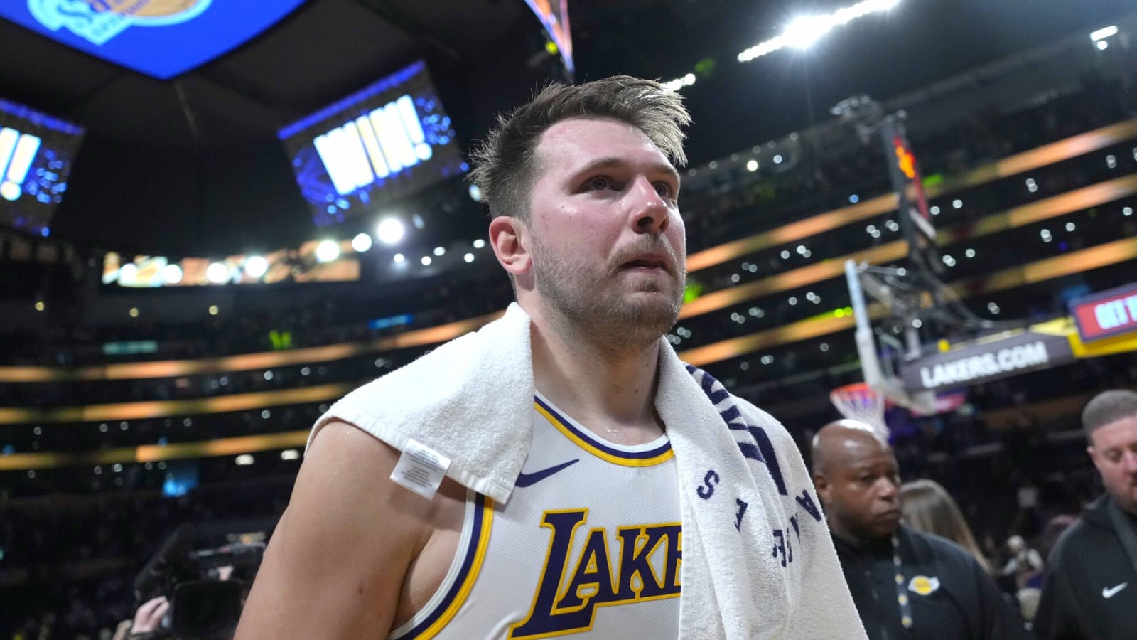 Lakers’ Luka Doncic day-to-day with sprained ankle
