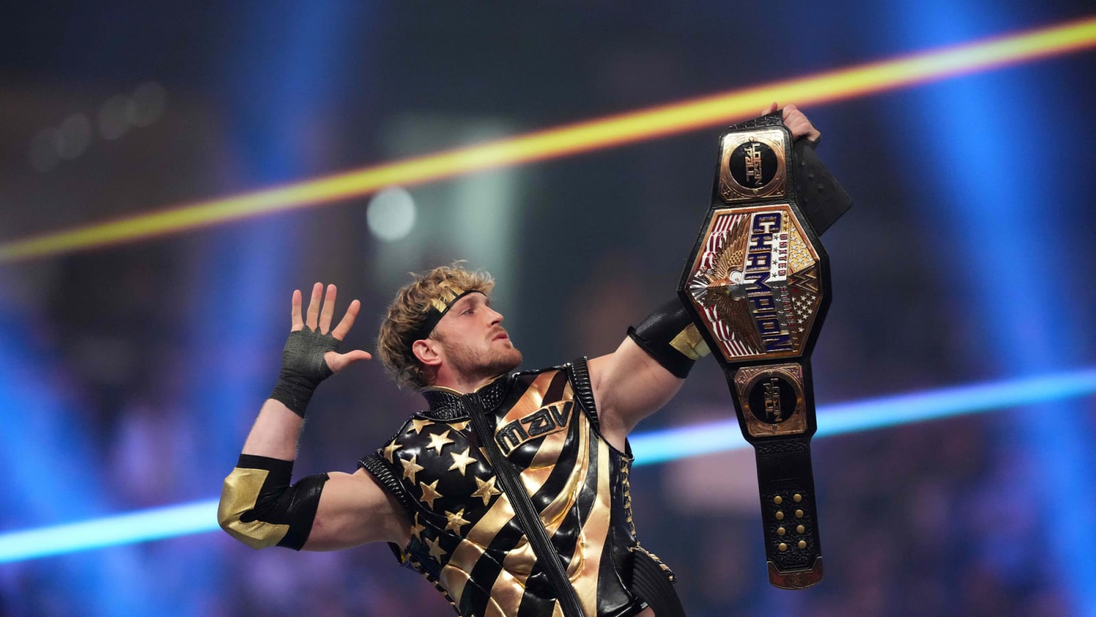 LA Knight defies the odds to beat Logan Paul for his first WWE title at SummerSlam, as rapper MGK’s sneaky assist to Paul goes in vain