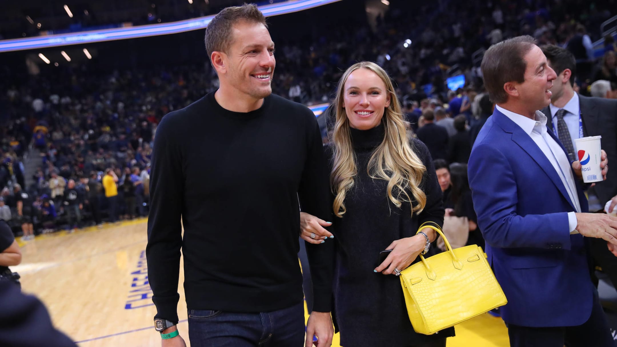 Monica Puig: Derek Dietrich's girlfriend serves Reds-Cubs first pitch