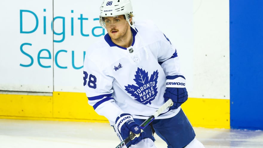 Maple Leafs’ William Nylander will not play vs. Flyers, Anthony Stolarz projected to start