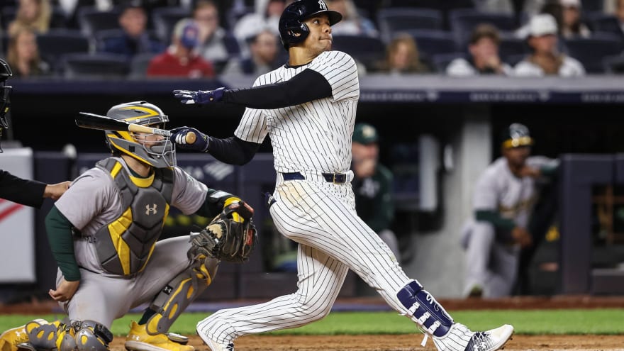 Yankees get offensive explosion in 7-3 victory over the Athletics