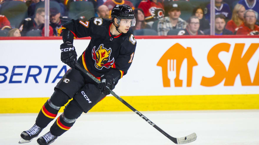 What should the Calgary Flames do with Yegor Sharangovich?