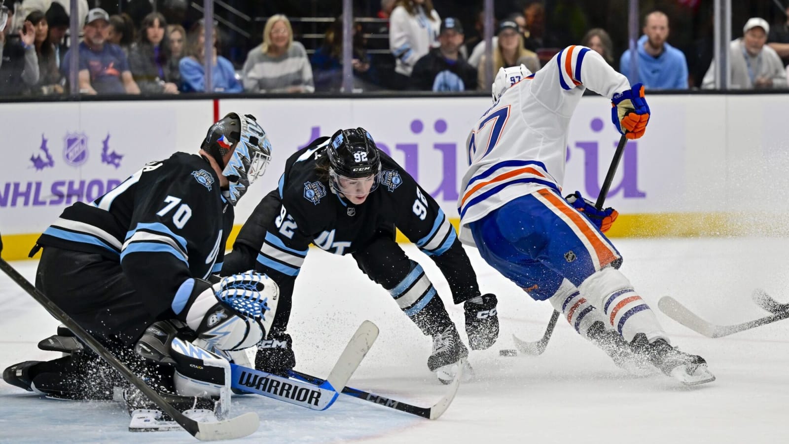 Utah’s Karel Vejmelka dealing with illness; Logan Cooley still day-to-day