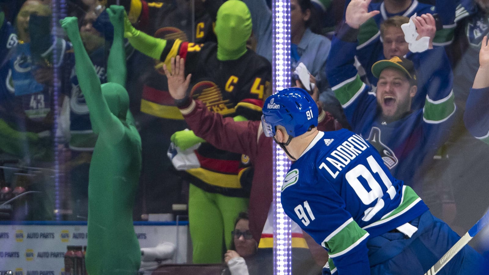 Report: Oilers complained to NHL about Vancouver’s ‘Green Man’ fans in Round 2
