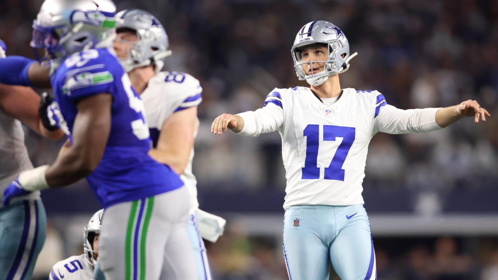 Cowboys kicker Brandon Aubrey said he could hit a field goal from HOW LONG?