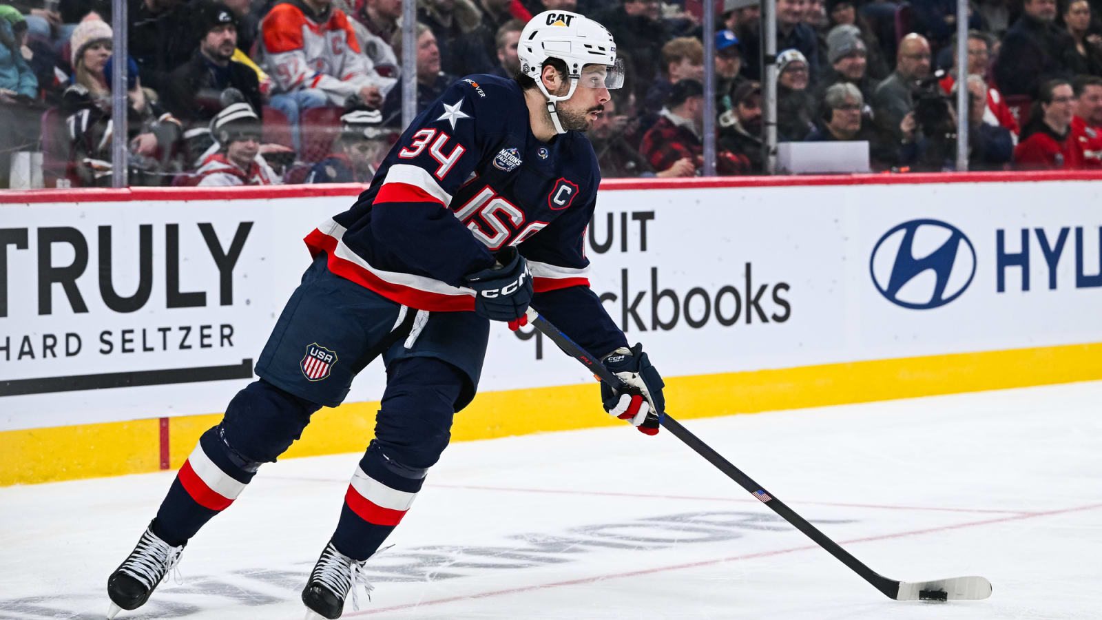 Auston Matthews jokingly 'kicked off' Team USA by GM Bill Guerin