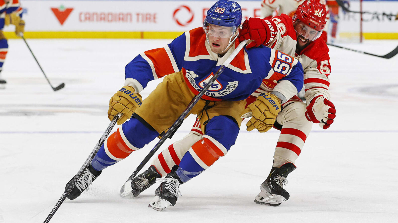 Oilers assign Philip Broberg, Adam Erne to AHL; keep Sam Gagner, Dylan Holloway for playoffs