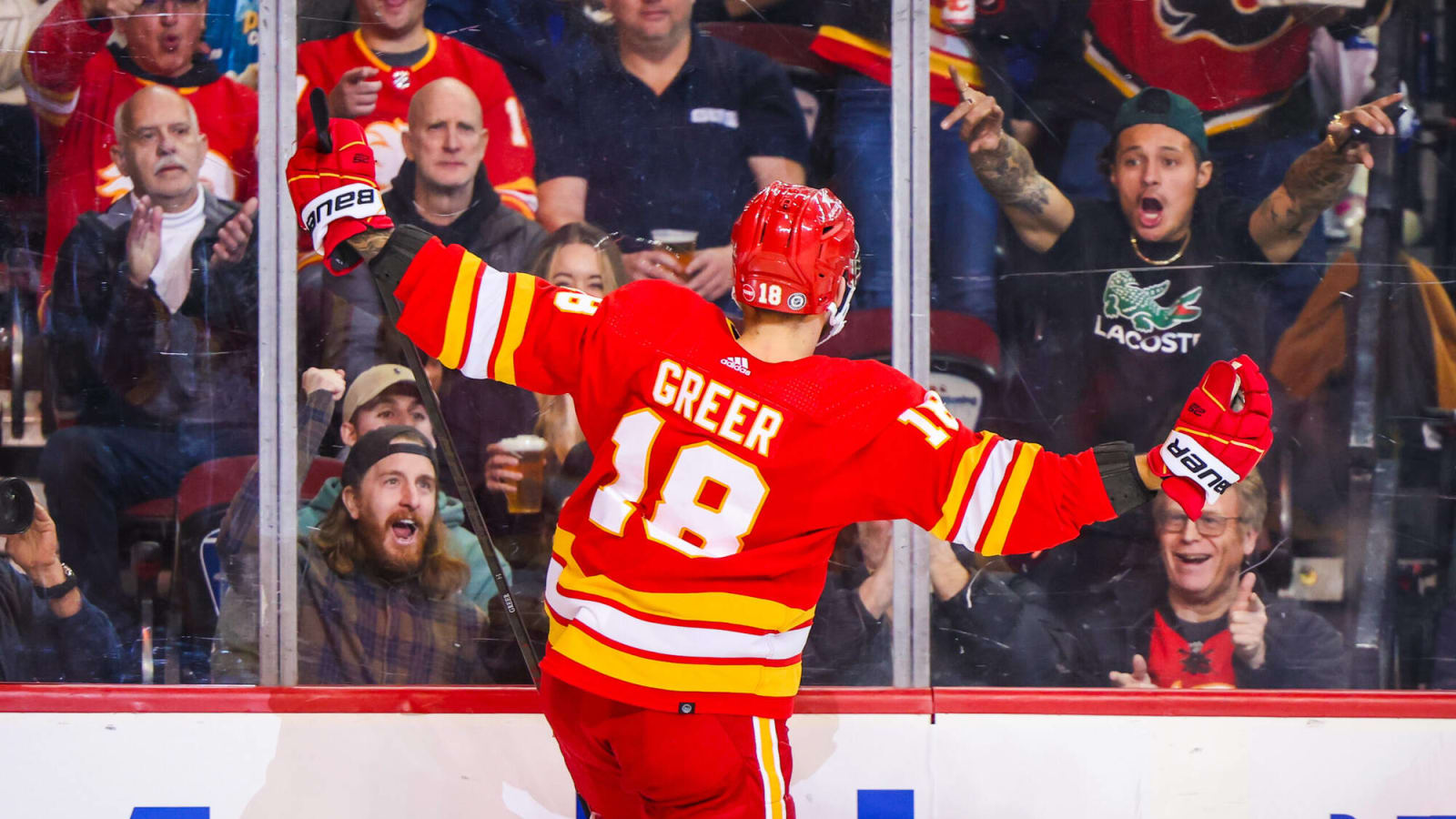 A.J. Greer was an effective member of the Calgary Flames (prior to his injury)