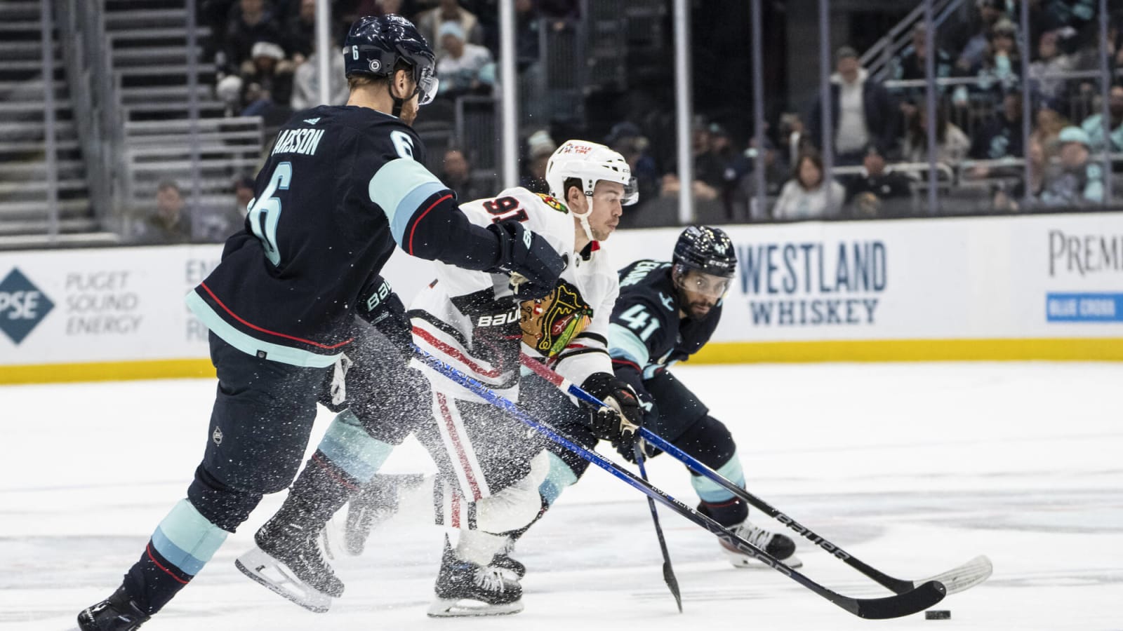 Recap: Blackhawks drop third straight, shellacked by Seattle 7–1