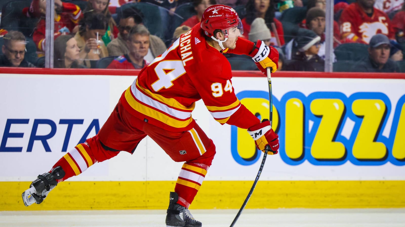 Blueliner Brayden Pachal was reliable depth for the Flames in 2024-25