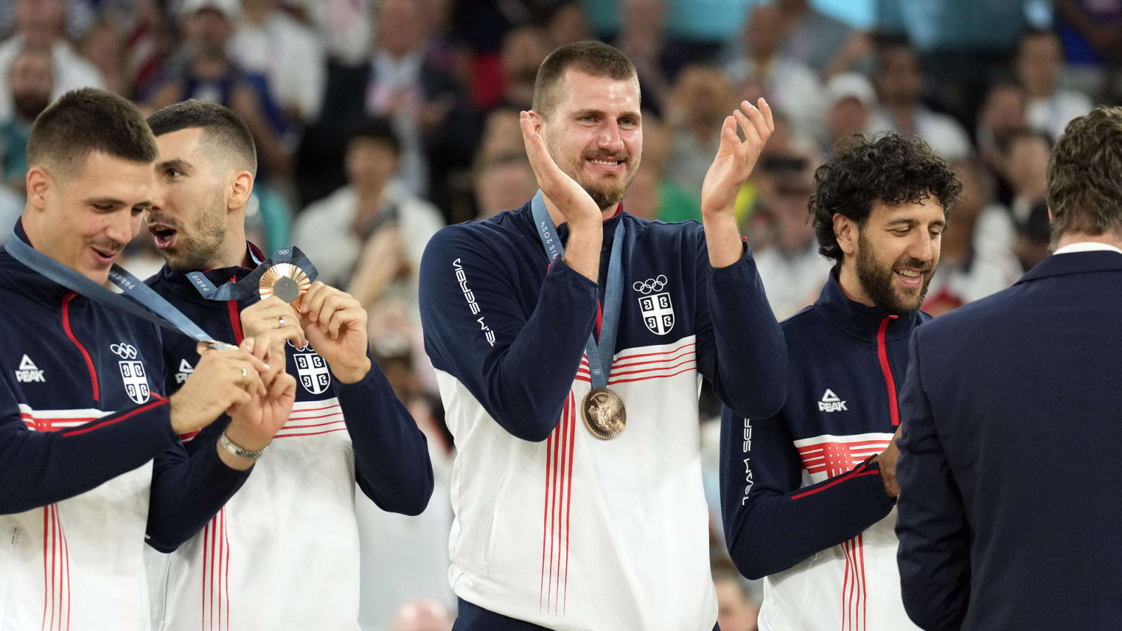 Nikola Jokic returns to Serbian race track days after bronze-medal win at Olympics