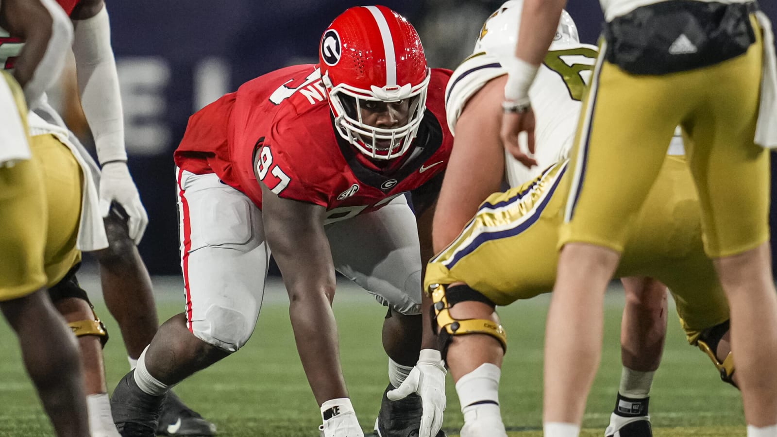 Georgia football player goes live on IG during 63-3 victory over Florida State