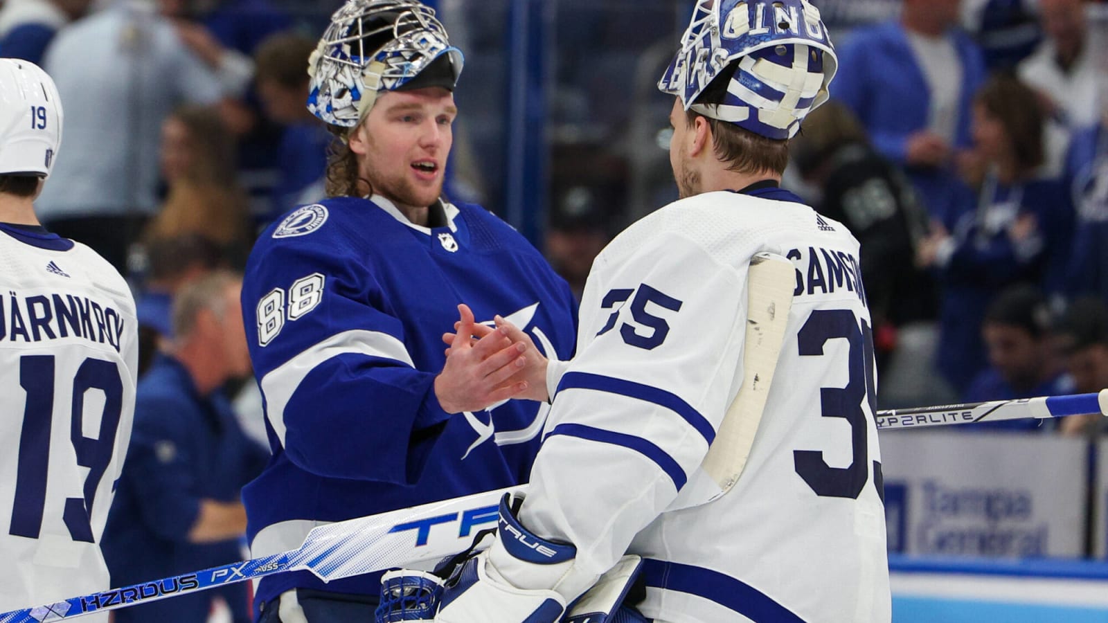 Who should start Game 1 for the Leafs between Ilya Samsonov and Joseph Woll?