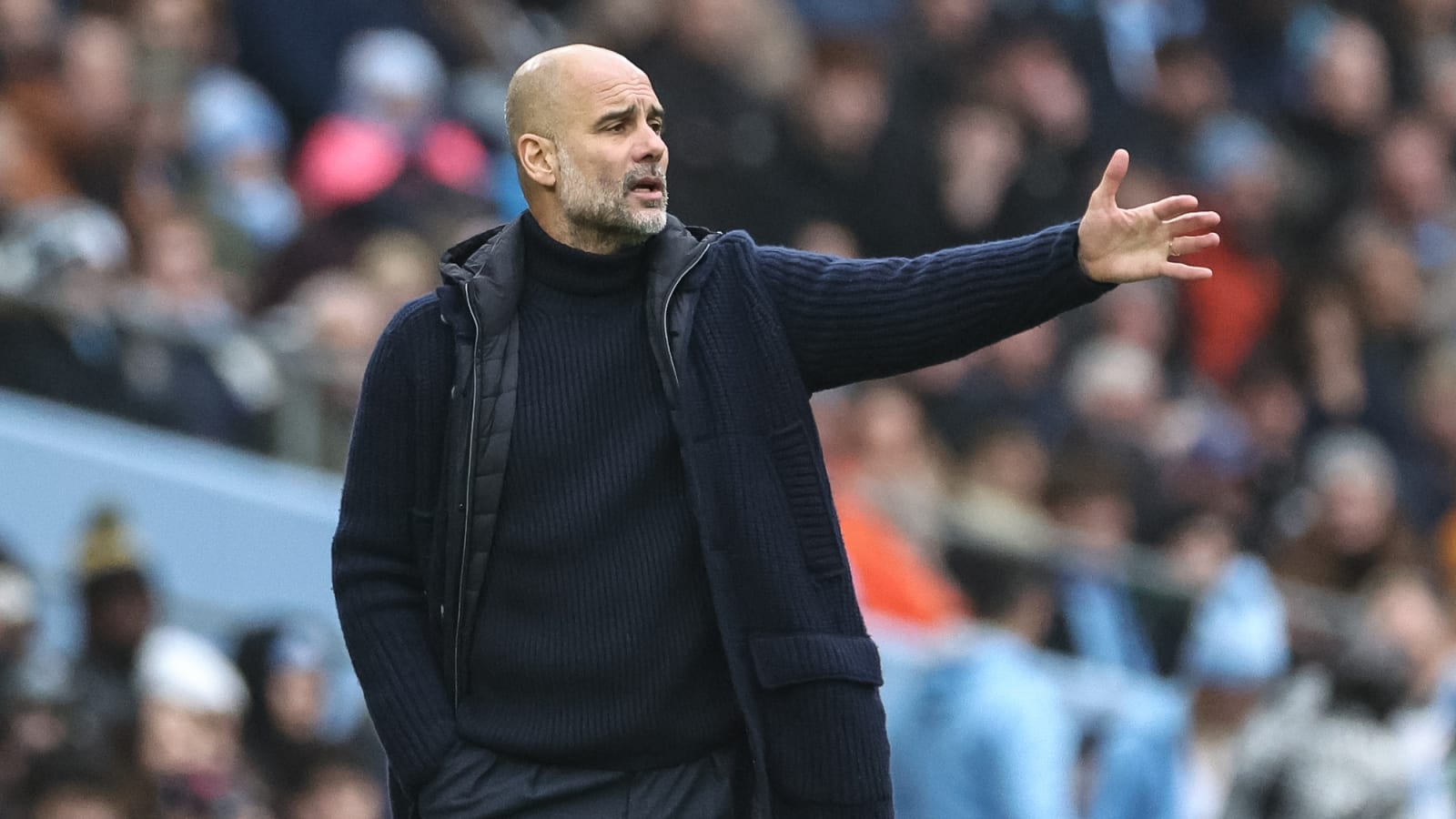 The starting lineups are in ahead of Manchester City’s clash with Everton