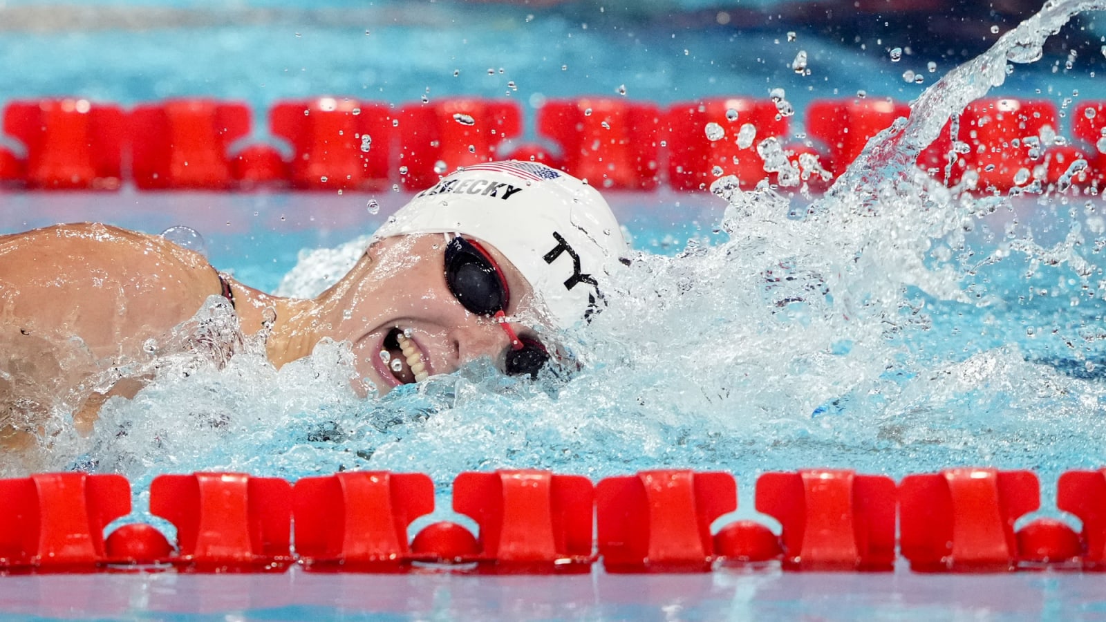 Watch: Katie Ledecky completes historic four-peat