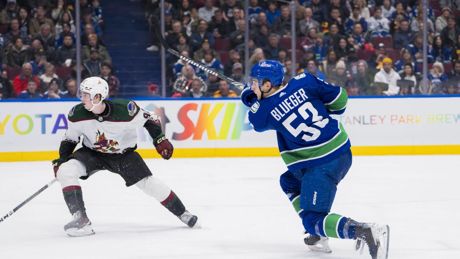 The Vancouver Canucks appear ready to make re-signing Teddy Blueger a priority