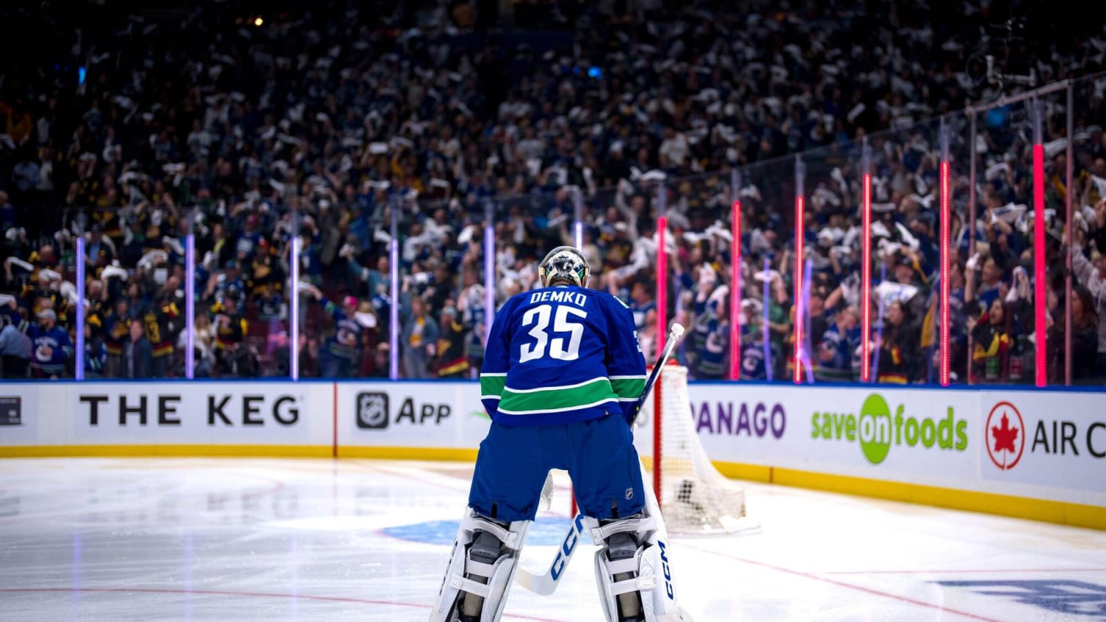 Canucks goaltender Thatcher Demko out through at least Game 4 of series against Oilers