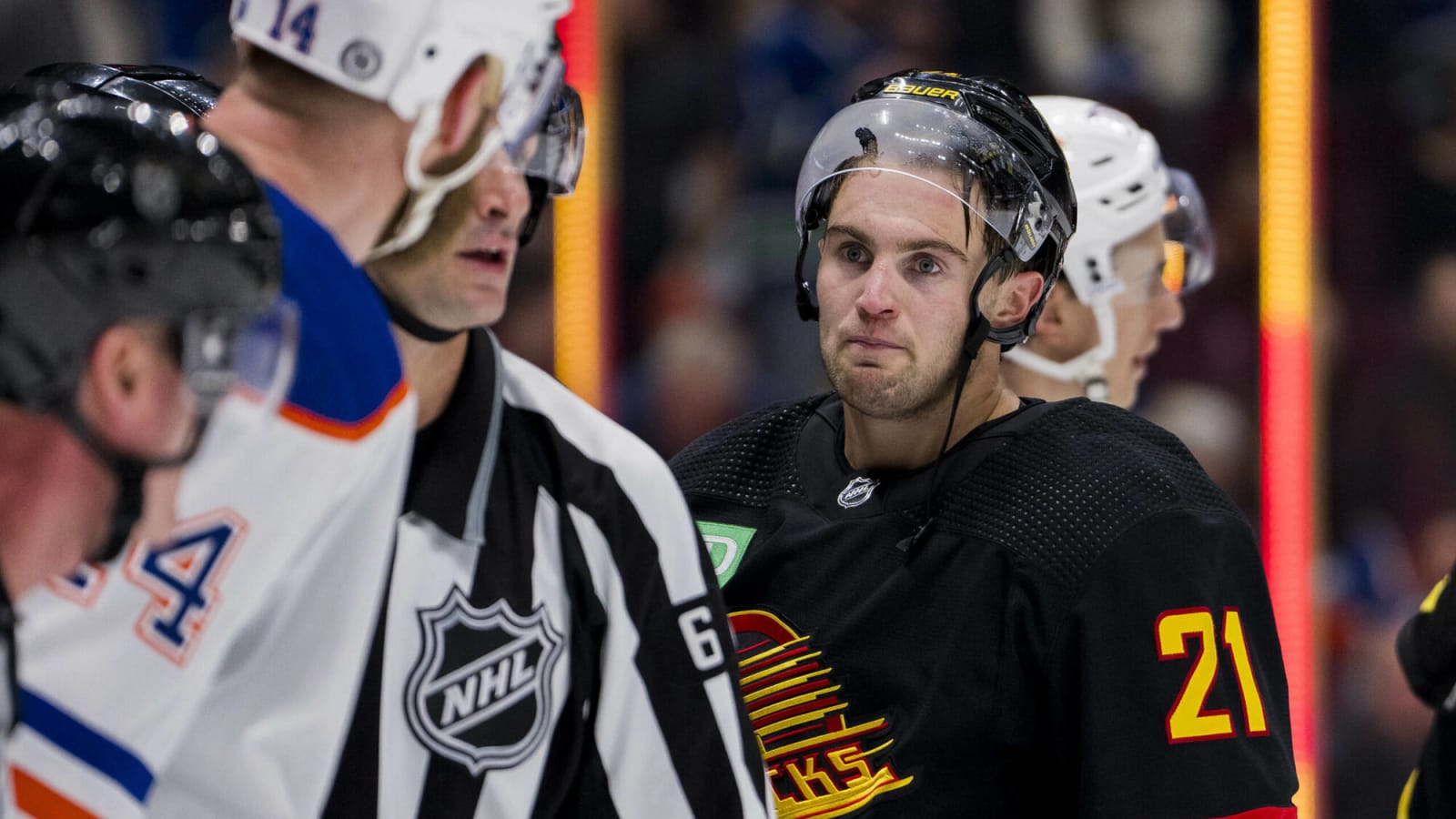 Vancouver Canucks forward Nils Höglander avoids suspension, levied fine for slew foot