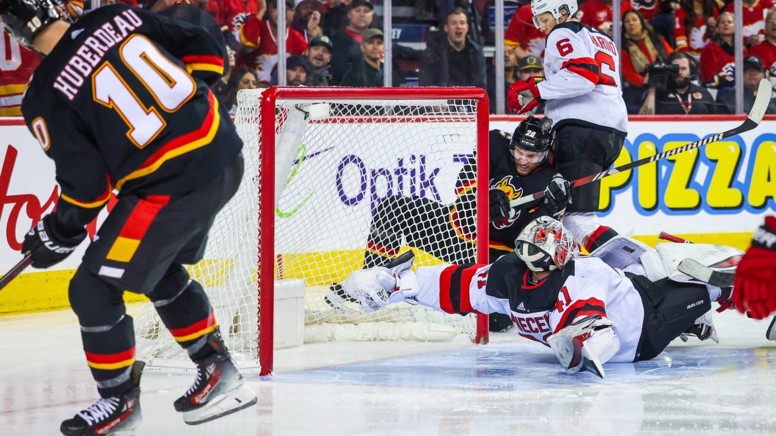  The Flames are bedevilled by New Jersey