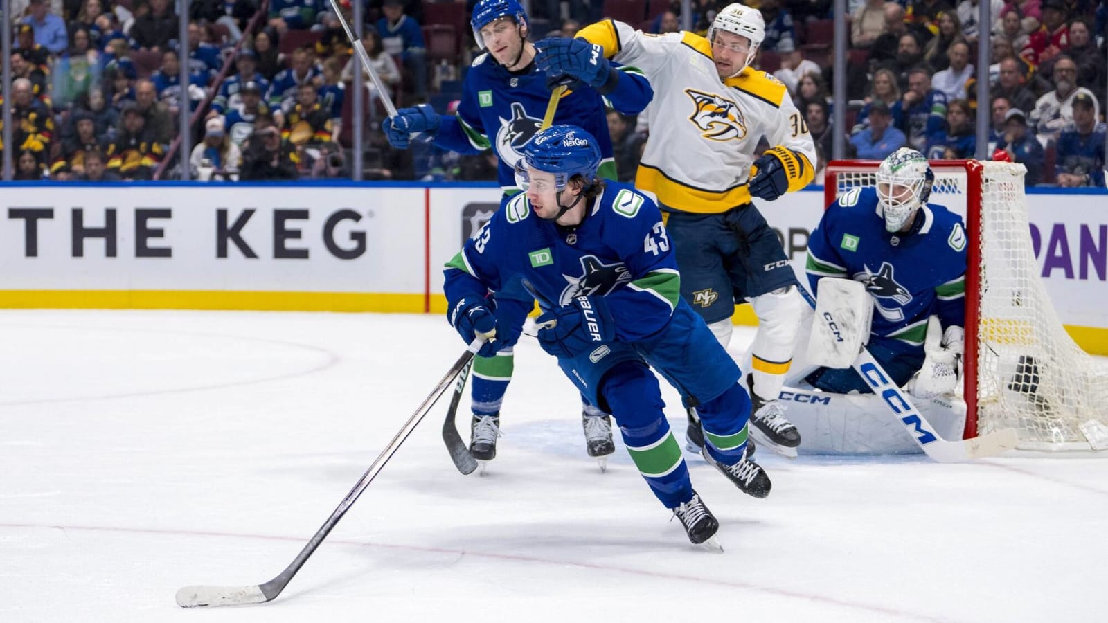 The Canucks showed off their rebuilt and fully-balanced blueline in game one of the 2024 Playoffs