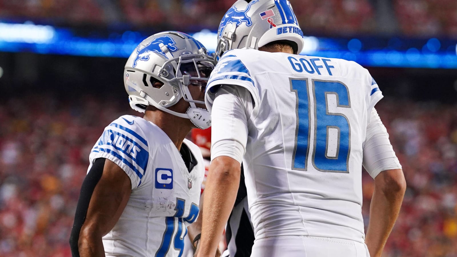 Lions WR Amon-Ra St. Brown ‘can’t wait’ for his quarterback Jared Goff to get paid: 'He’s worth every dollar that he gets'