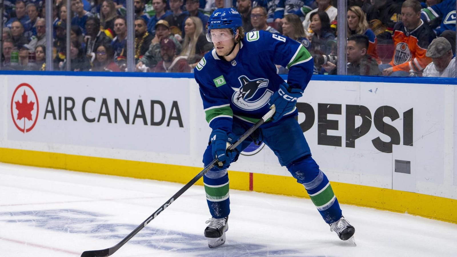 Report: Brock Boeser unavailable for Canucks in Game 7 due to blood clotting