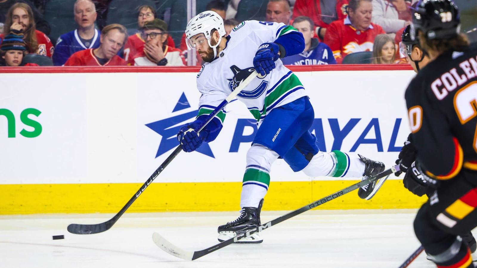 Scenes from morning skate: Friedman in for Hirose as Canucks look to get back on track vs. Sharks