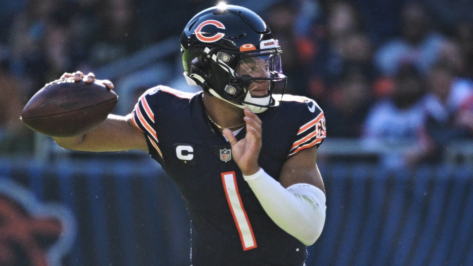Bears' Justin Fields sets single-game QB rushing record in loss to Dolphins