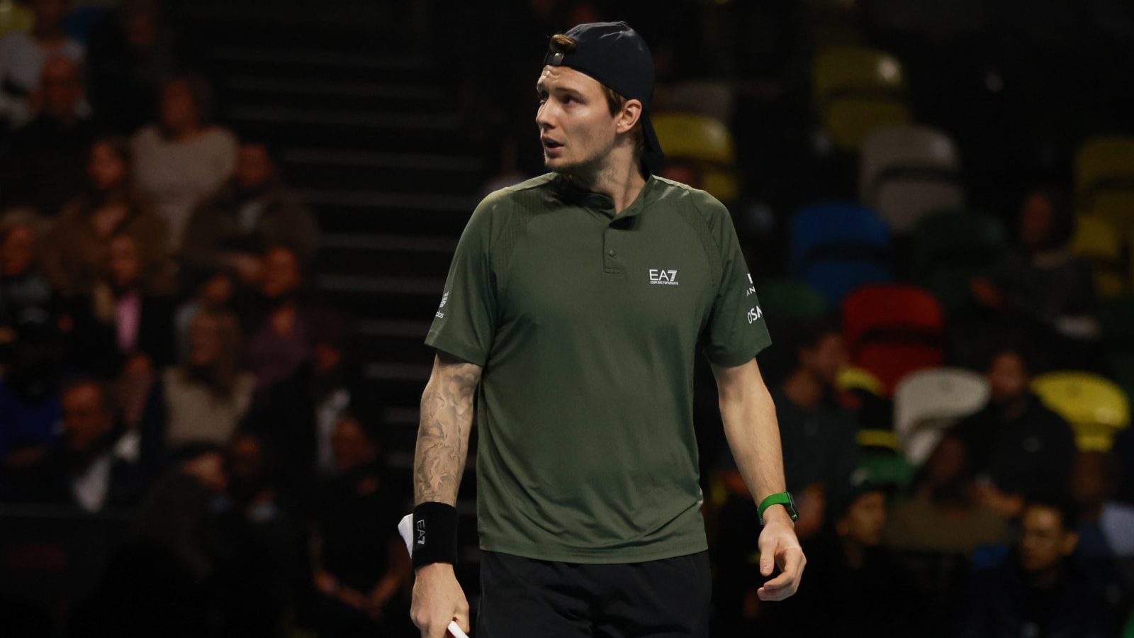 Watch: Tensions rise as Alexander Bublik rattles Felix Auger-Aliassime with underarm serve following VAR review in Dubai
