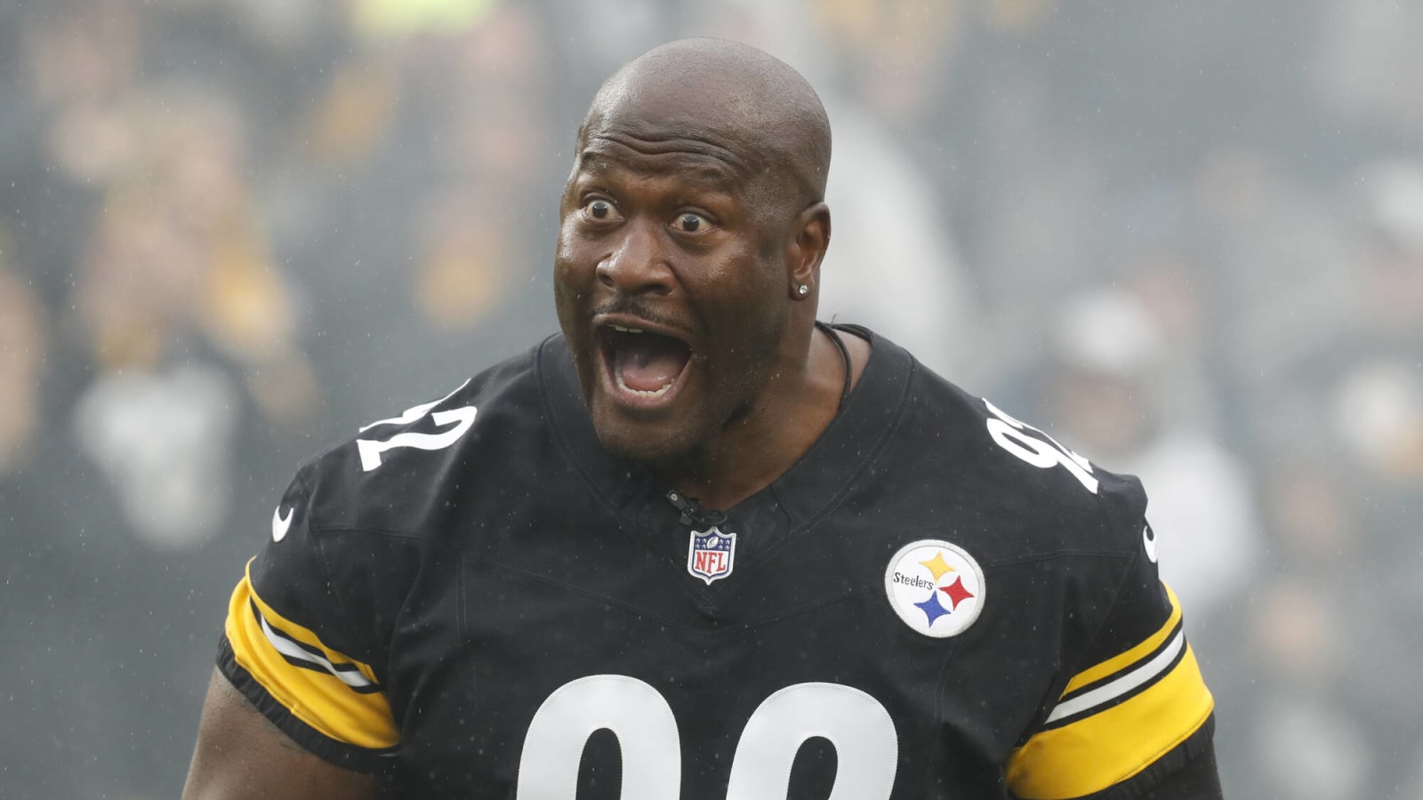 Steelers’ James Harrison Crashes Omar Khan’s Interview To Tease Return To The NFL