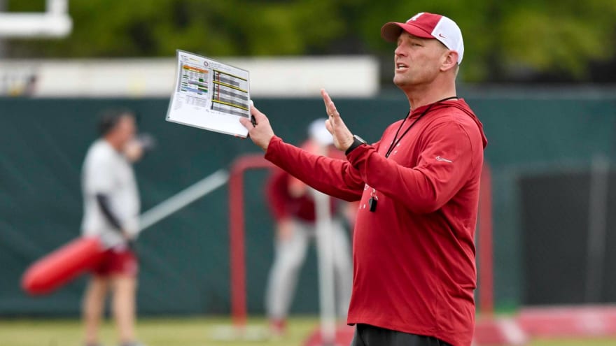 Kalen DeBoer thanks Alabama fans for supporting the Crimson Tide on A-Day