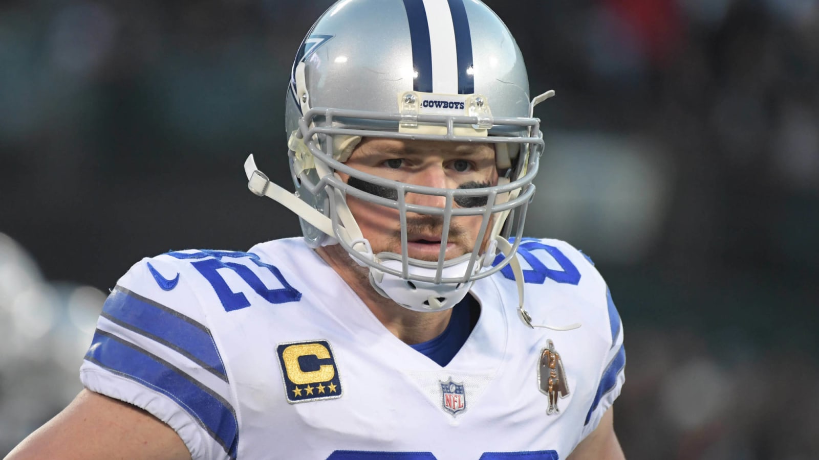 Jerry Jones gave Jason Witten a diamond-covered football as retirement present