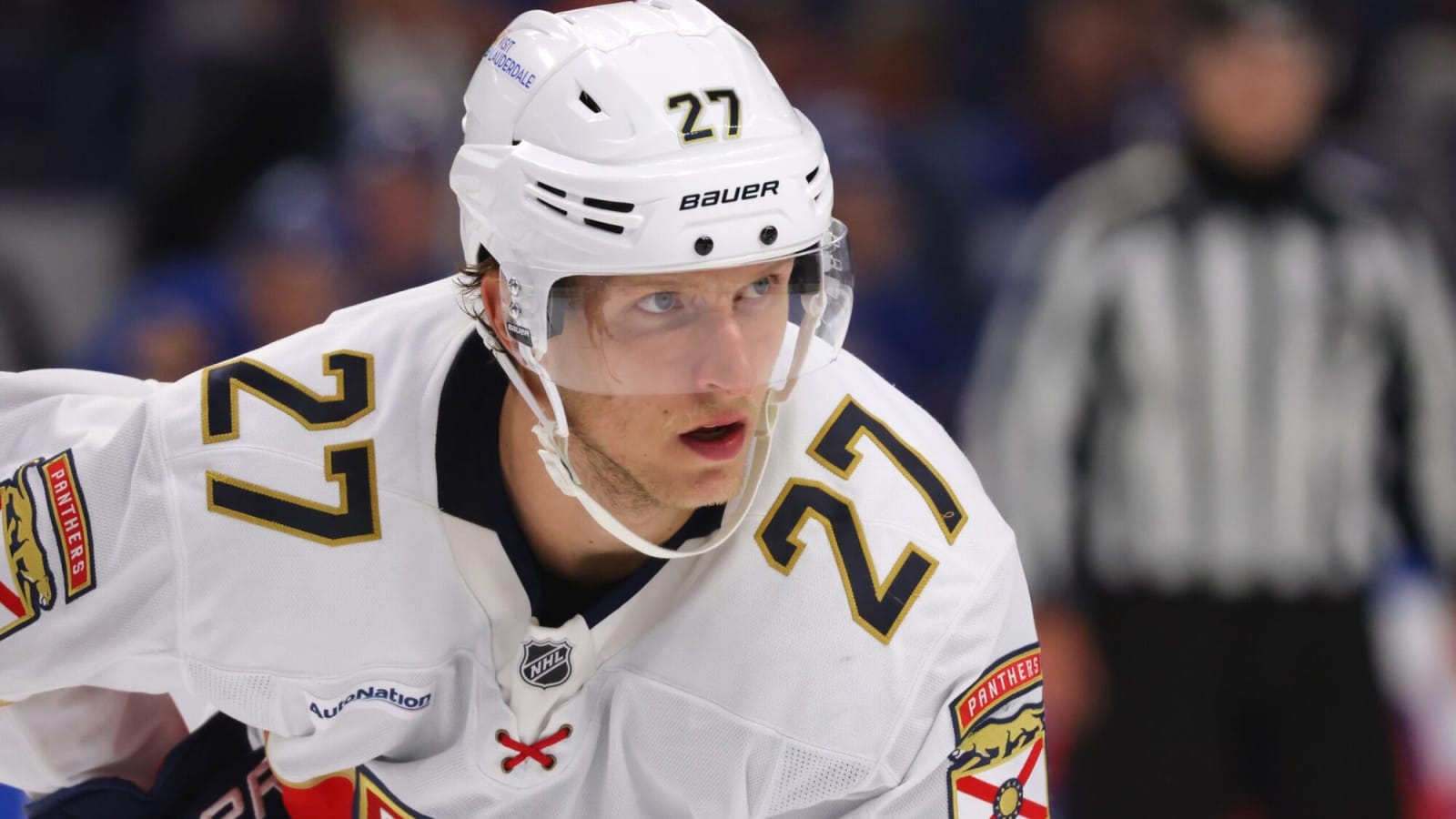 Panthers’ Eetu Luostarinen ejected for boarding Hurricanes’ Jackson Blake