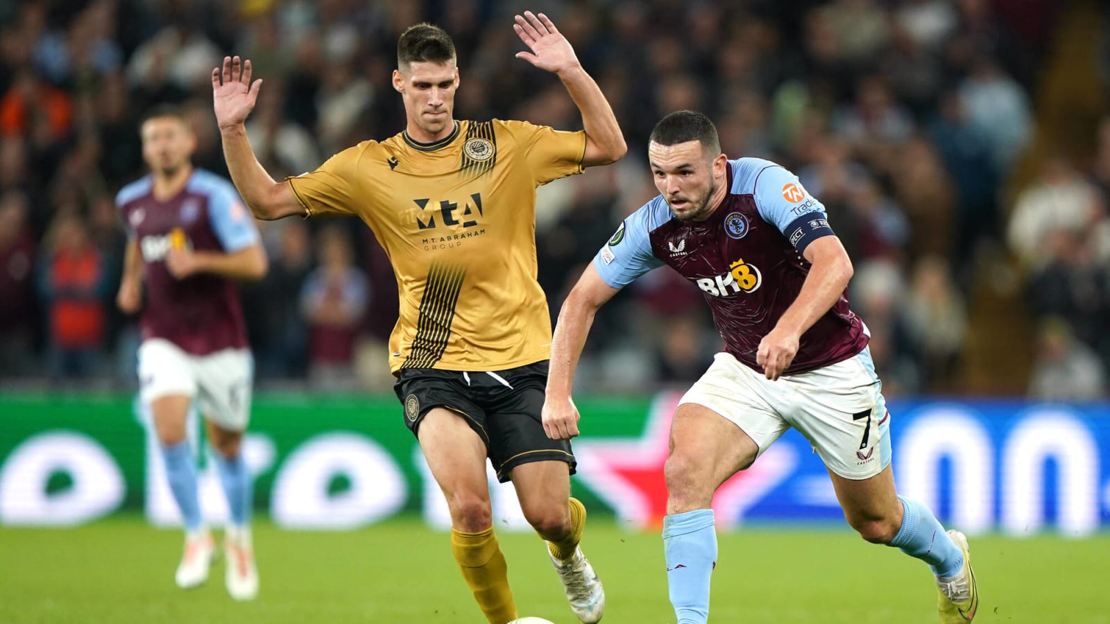 Watch: John McGinn heads home vital injury-time winner for Aston Villa in the Conference League