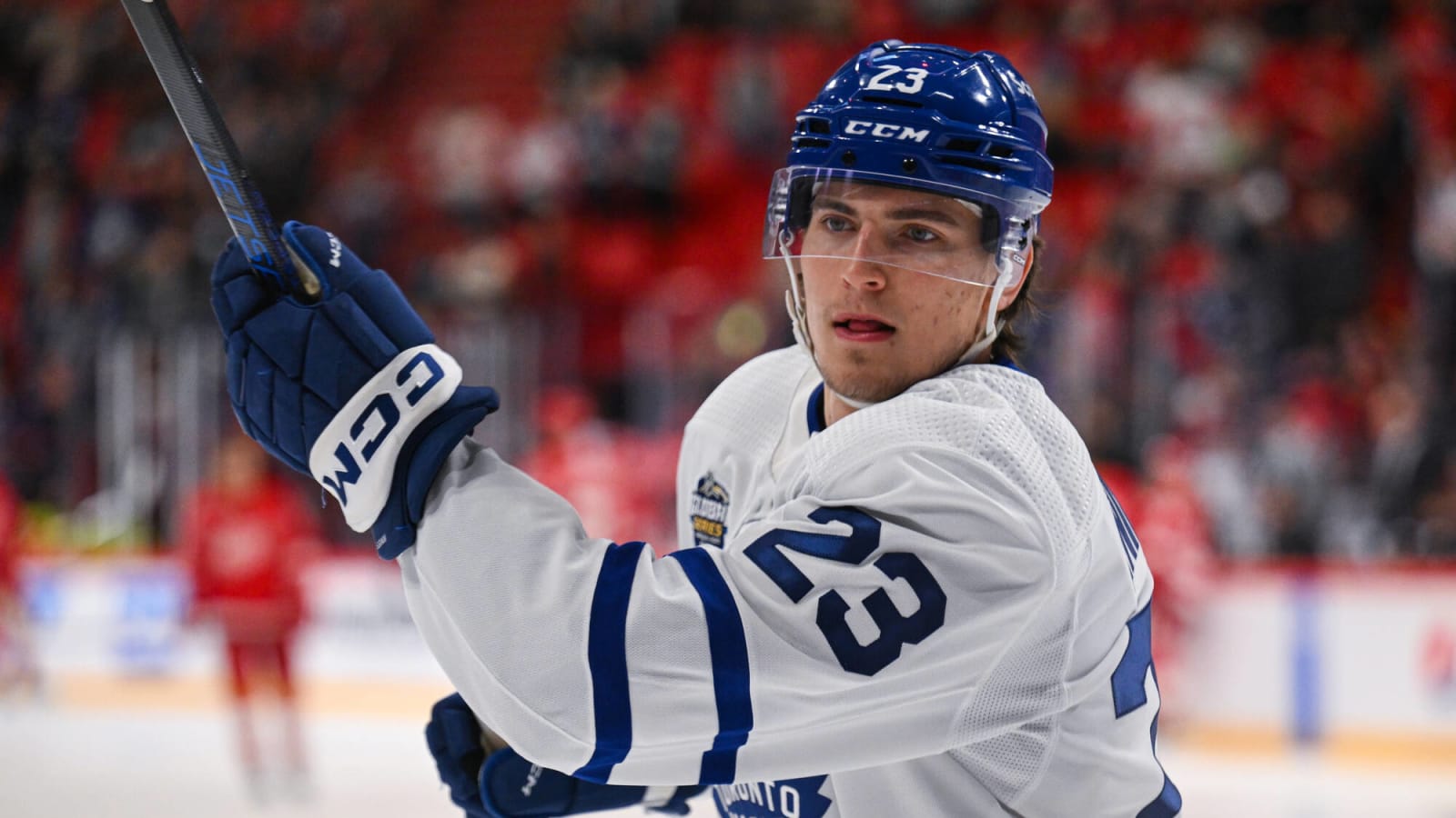 Maple Leafs’ Matthew Knies Leaves Practice With Injury