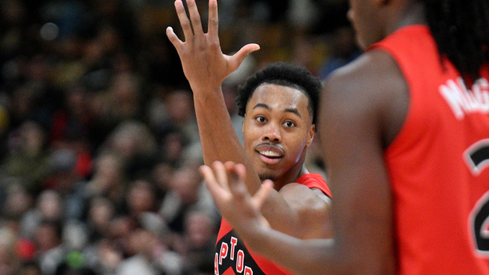 Scottie Barnes Injured After Taking Elbow From Nikola Jokic